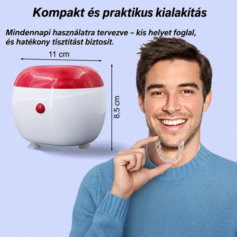 Mikrovibrációs műfogsortisztító készülék
